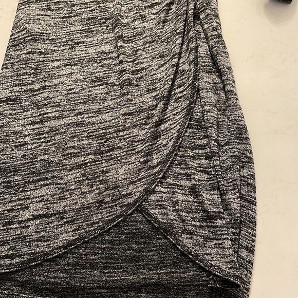 260. Aritzia Wilfred Free Kl Knit long sleeve dress dark Heather ex grey size S - Picture 6 of 8